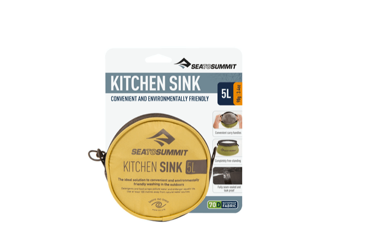 Sea to Summit Kitchen Sink 5L | Compact Collapsable Kitchen Sink |  Further Faster NZ