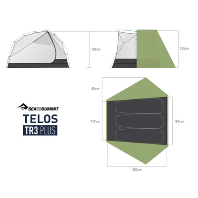 Sea to Summit Telos TR3 Plus Tent | Lightweight Backpacking | Further Faster Christchurch NZ