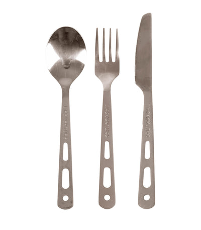 Lifeventure Titanium Knife Fork Spoon Set | Camping Cookware NZ