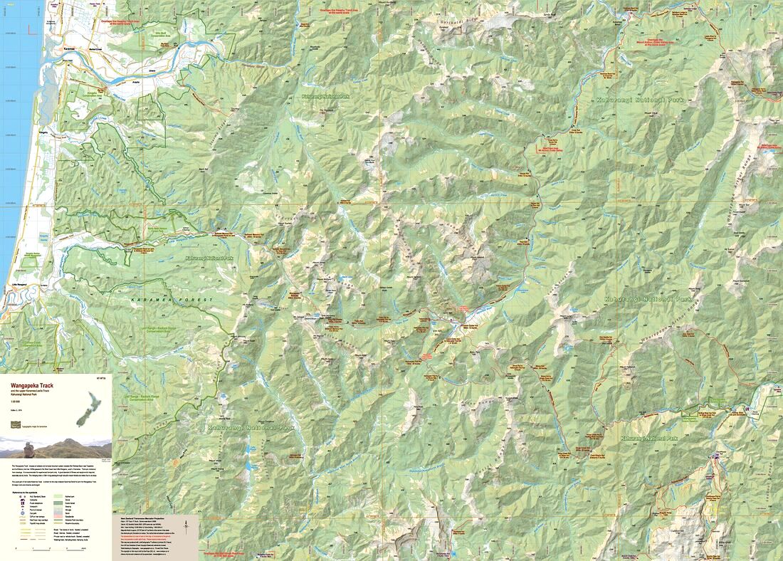 NewTopo - Wangapeka Track Topo Map | Kahurangi National Park